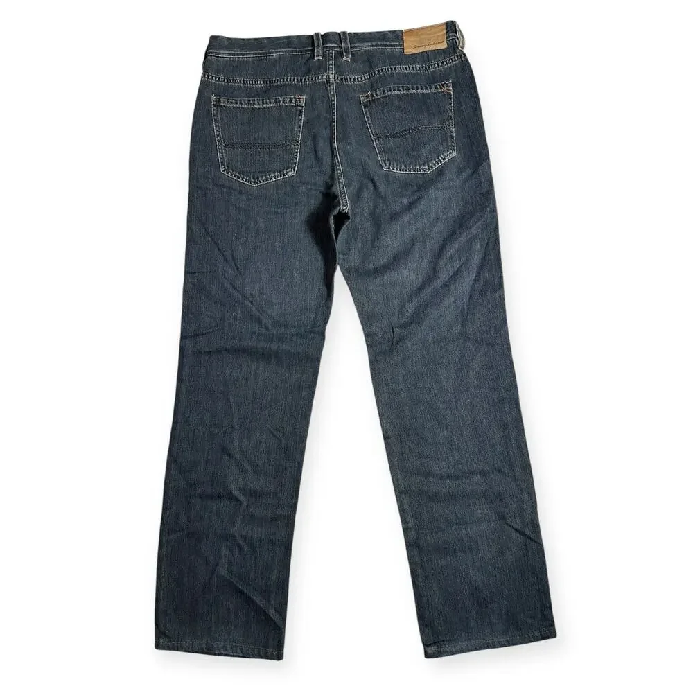 Tommy Bahama 36x32 Jeans Dark Wash Straight Denim Lyocell Blend Men M07 - Picture 3 of 6